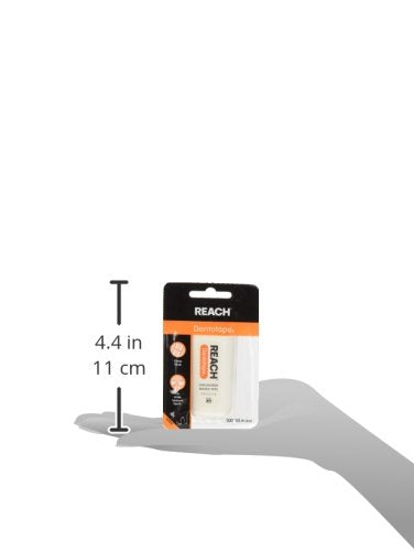 Reach Dentotape Waxed Dental Floss with Extra-Wide Cleaning Surface for Wide-Spaced Teeth