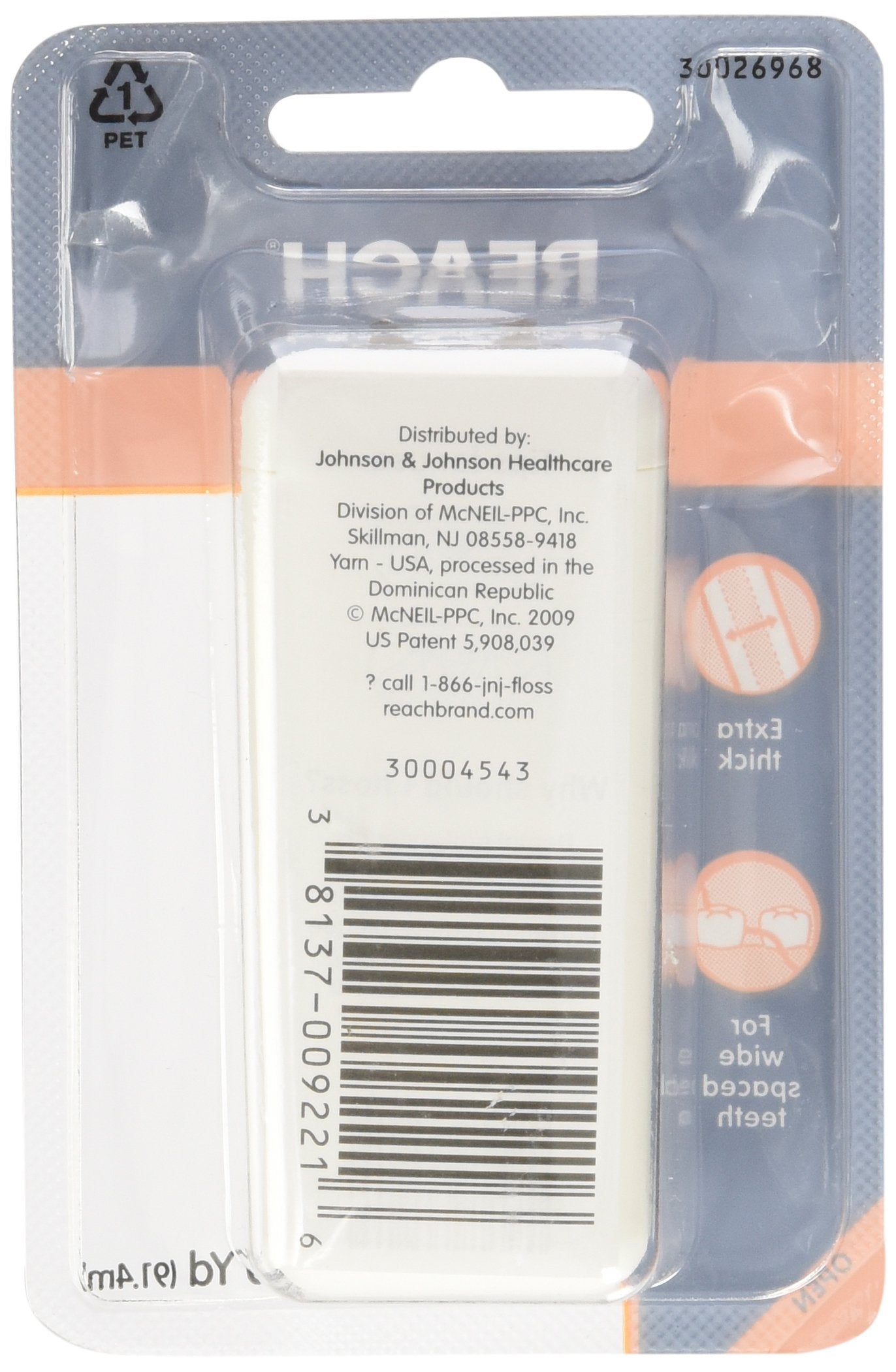 Reach Dentotape Waxed Dental Floss with Extra-Wide Cleaning Surface for Wide-Spaced Teeth