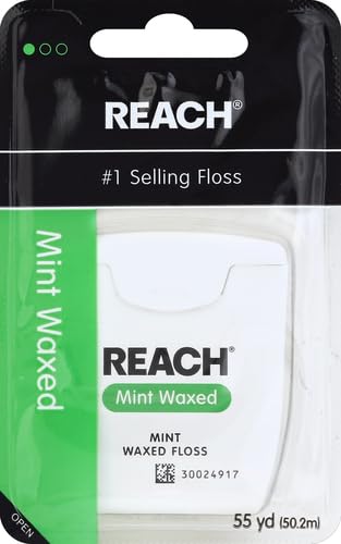 Reach Interdental Floss Mint Waxed 55 yds | Johnson & Johnson