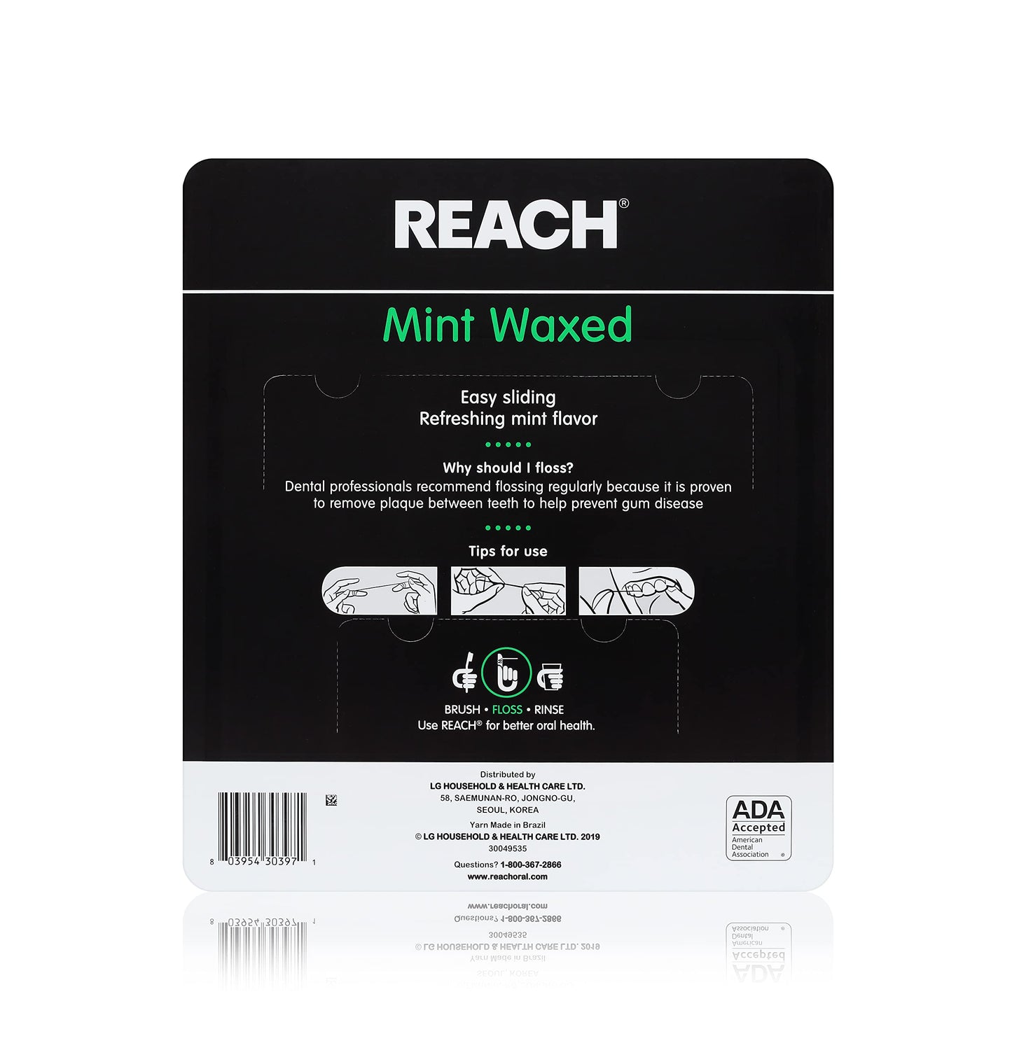 Reach Interdental Floss Mint Waxed 55 yds | Johnson & Johnson