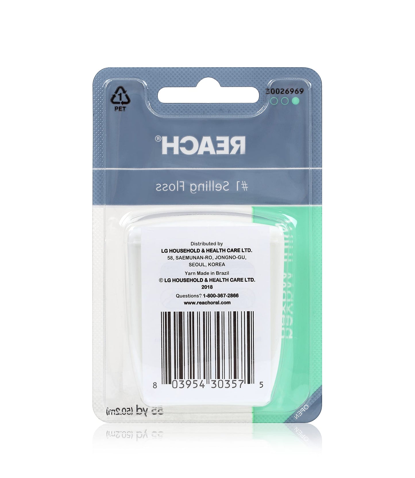 Reach Interdental Floss Mint Waxed 55 yds | Johnson & Johnson