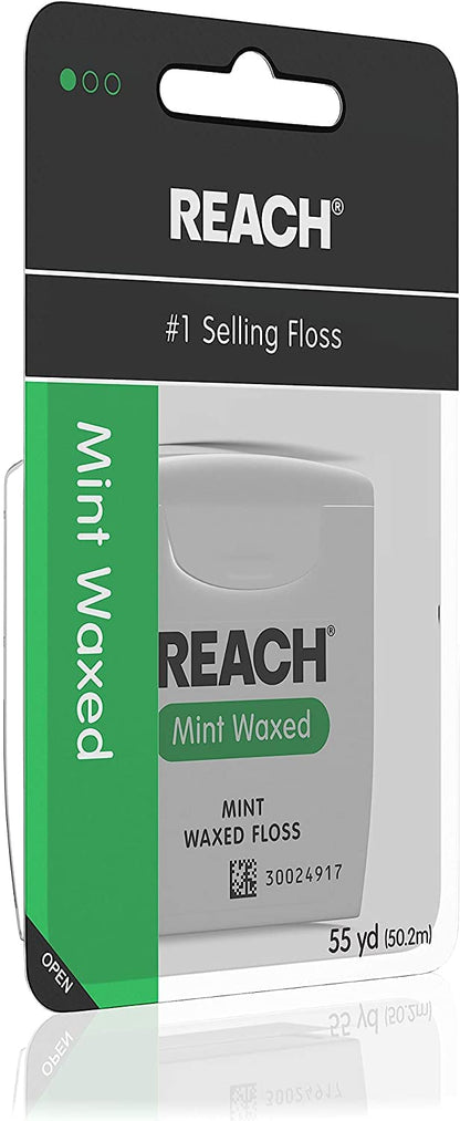 Reach Mint Waxed Dental Floss 55 yd (Pack of 2)