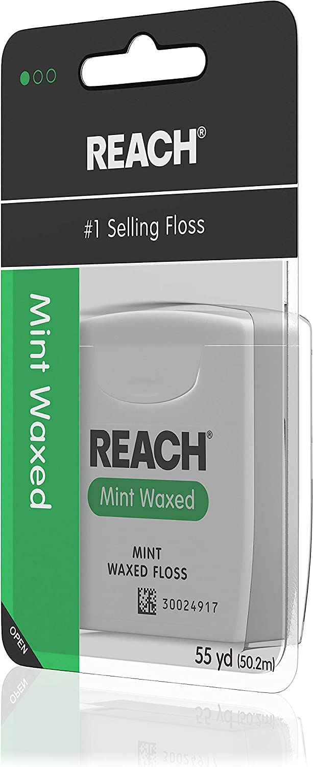 Reach Mint Waxed Dental Floss 55 yd (Pack of 2)