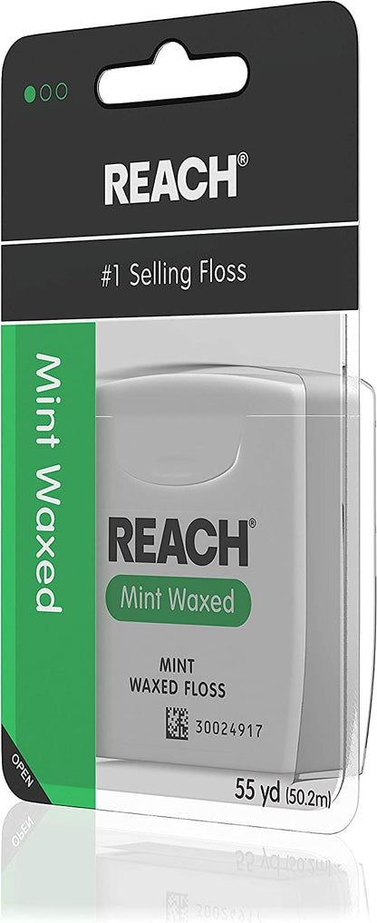 Reach Mint Waxed Dental Floss 55 yd (Pack of 2)
