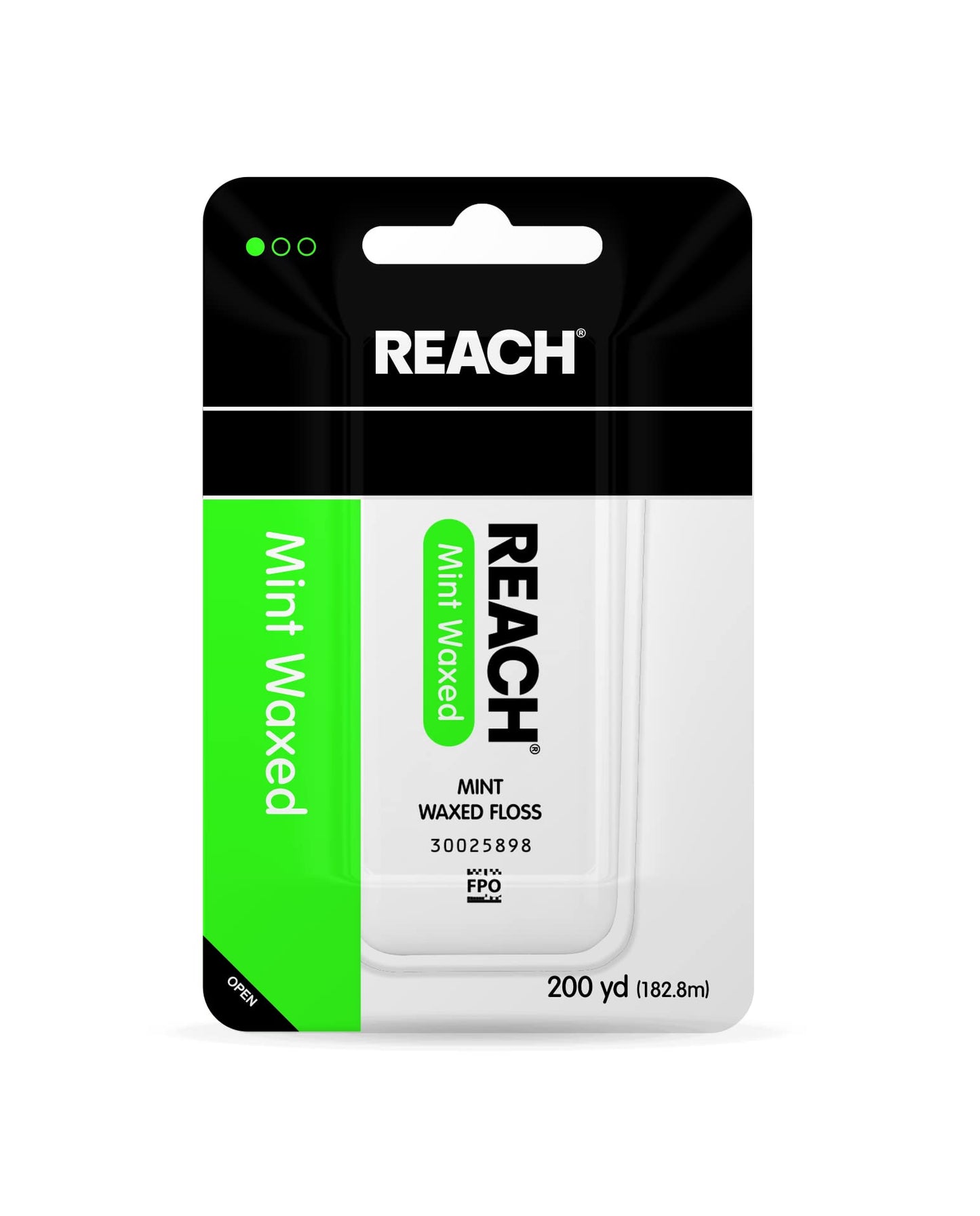 REACH Mint Waxed Floss - 200 Yards (7200 in) Pack of 4