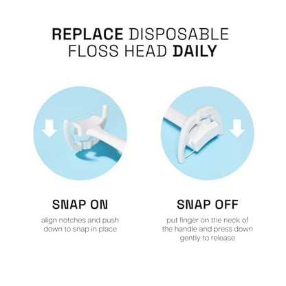 REACH Ultraclean Access Flosser Unflavored Disposable Heads, 28 Count