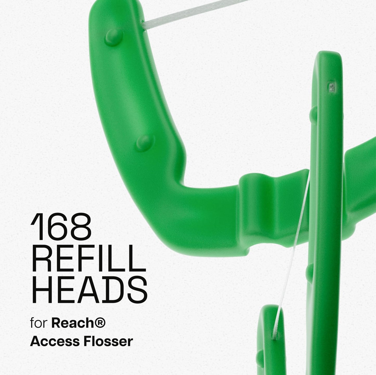 REACH Ultraclean Access Flosser Refill Heads – Mint, Shred-Resistant, PFAS Free, 28 Count (6 Pack)