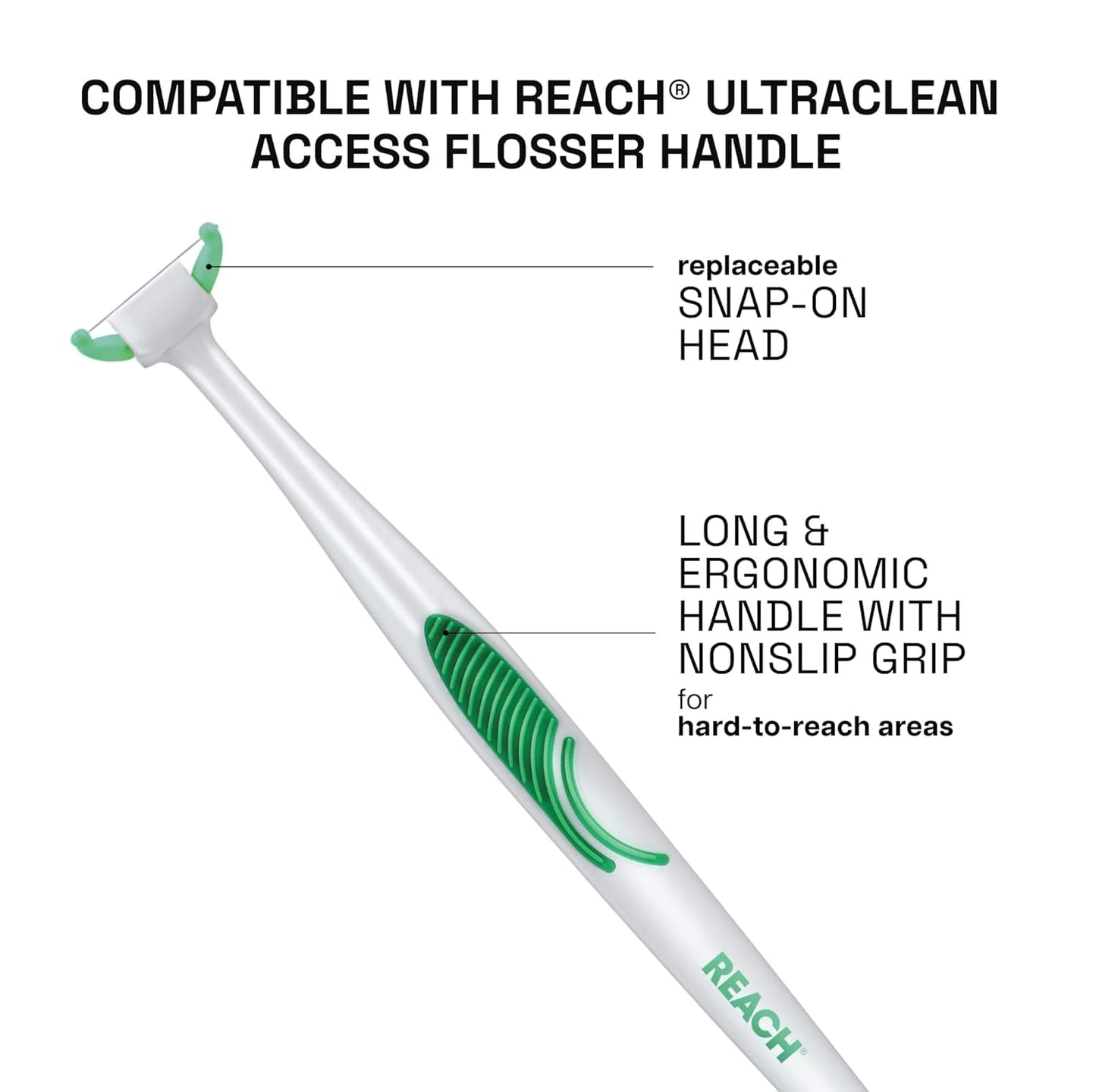 REACH Ultraclean Access Flosser Refill Pack | 28 Mint Floss Heads