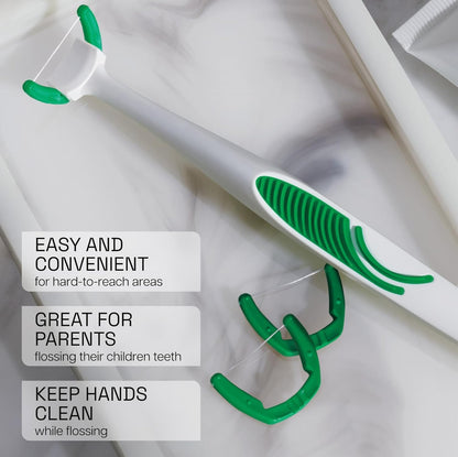 REACH Ultraclean Access Flosser Refill Pack | 28 Mint Floss Heads