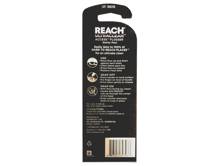 REACH Ultraclean Access Snap-On Flosser & Flosser Refill Head – Mint Flavor, 28 ea Pack (1 ea)