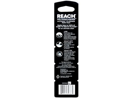 REACH Ultraclean Access Snap-On Flosser & Flosser Refill Head – Mint Flavor, 28 ea Pack (1 ea)