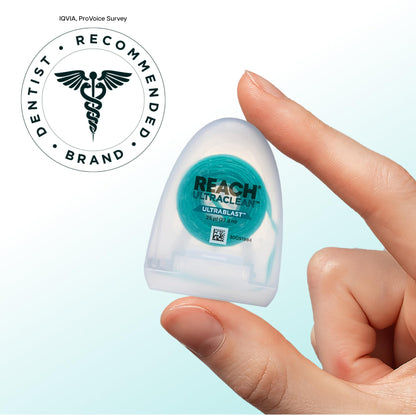 REACH Ultraclean Ultrablast Dental Floss – Cool Mint, 3-Pack, 25 YD