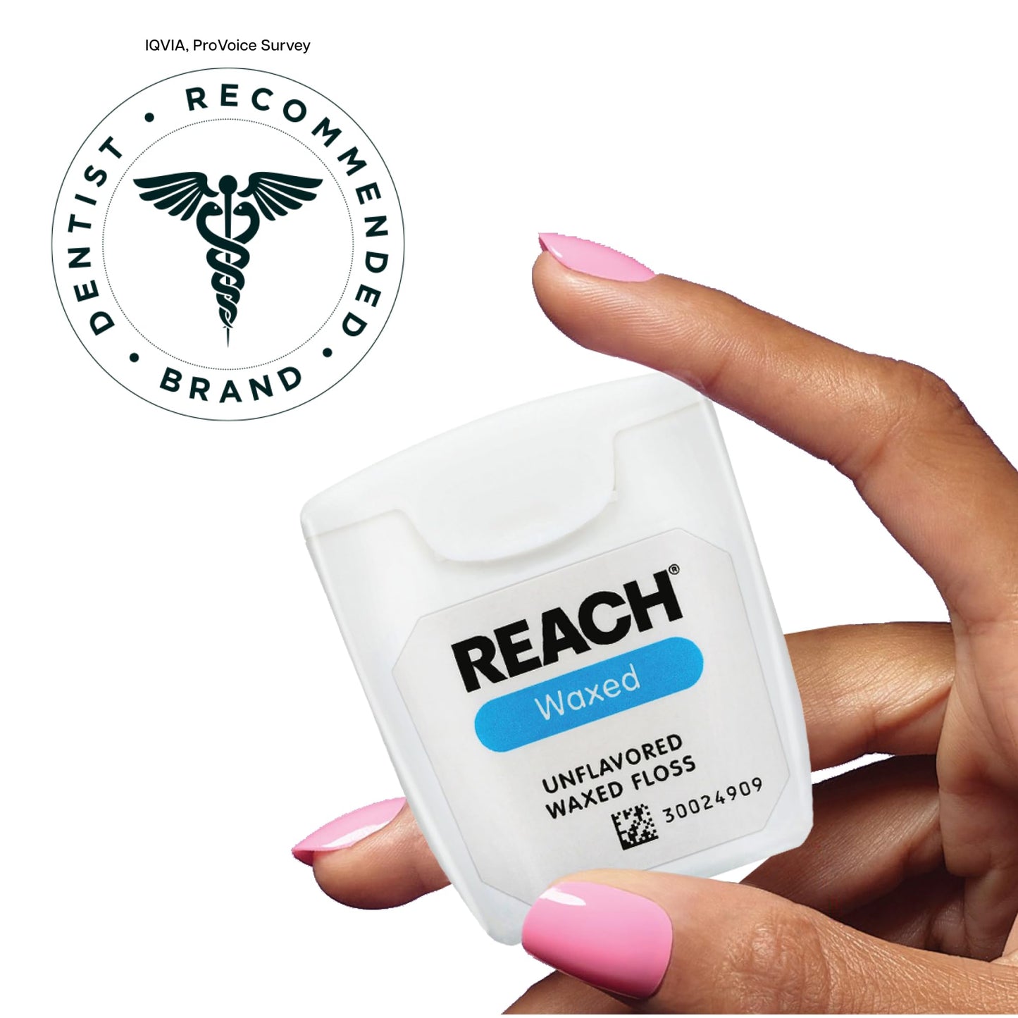 REACH Waxed Dental Floss 3 Pack – 115 yd, Unflavored | 2x Value