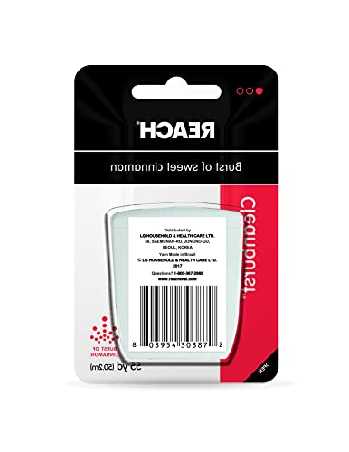 Reach Waxed Dental Floss – Cleanburst Cinnamon, 55 Yards (Pack of 4)