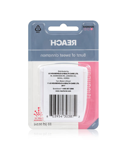 Reach Waxed Dental Floss – Cleanburst Cinnamon, 55 Yards (Pack of 4)