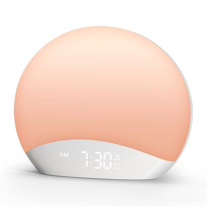 REACHER Sunrise Alarm Clock with Night Light — 26 Sleep Sounds, Dimmable Wake-Up Light