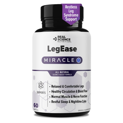 Real Science LegEase Miracle – All Natural Restless Legs Relief & Leg Cramps