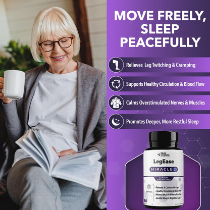 Real Science LegEase Miracle – All Natural Restless Legs Relief & Leg Cramps
