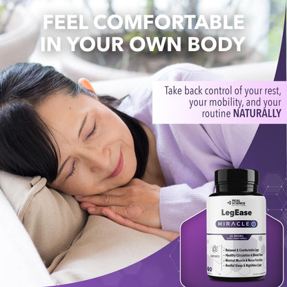 Real Science LegEase Miracle – All Natural Restless Legs Relief & Leg Cramps