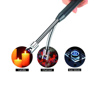Vidisan Rechargeable Candle Lighter & Wick Trimmer – Candle Accessory Set (USB, Black)