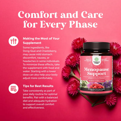 Complete Herbal Menopause Supplement for Women – Multibenefit Hormone Balance & Night Sweats
