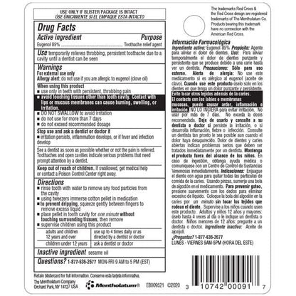 Red Cross Toothache Medication Drops - Fast-Acting Relief, 1 Retail Package