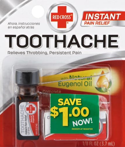 Red Cross Toothache Complete Medication Kit 0.12 oz Pack of 2