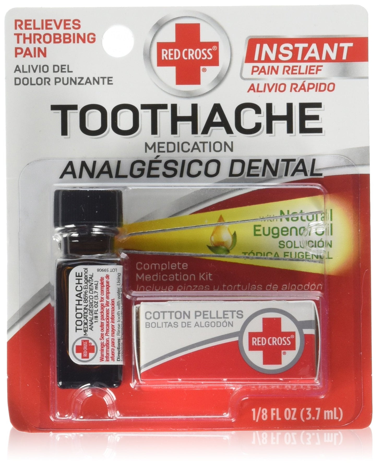 Red Cross Toothache Complete Medication Kit 0.12 oz Pack of 2