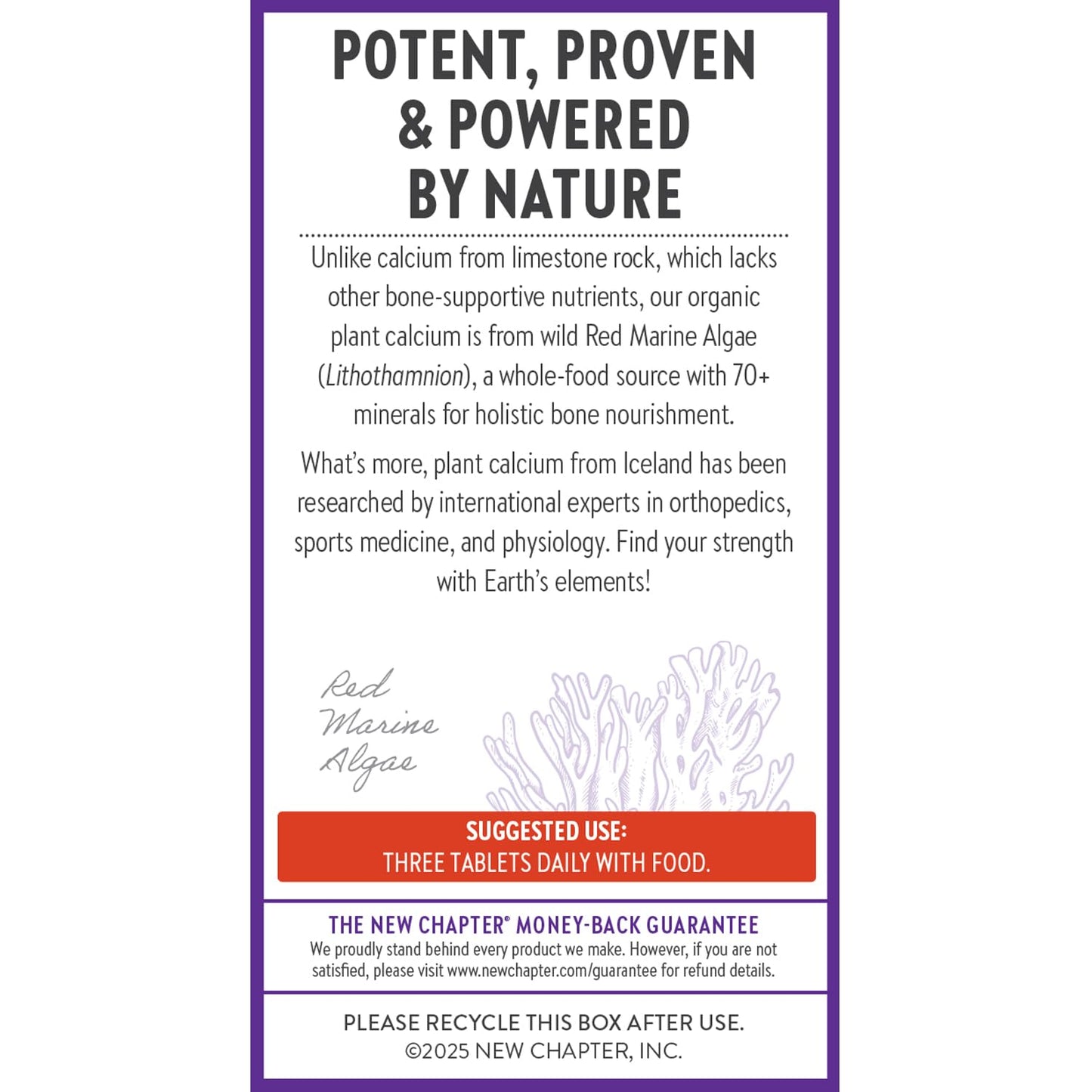 New Chapter Calcium Supplement - Organic Plant Calcium for Bone Strength (180 Count)