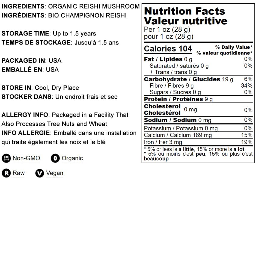 Food to Live Organic Red Reishi Mushroom Powder – 12 Ounces | Immunity & Holistic Wellness