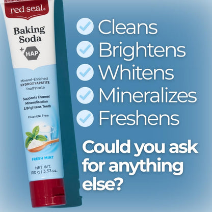 Red Seal Hydroxyapatite Toothpaste – Fluoride Free, NATRUE Natural