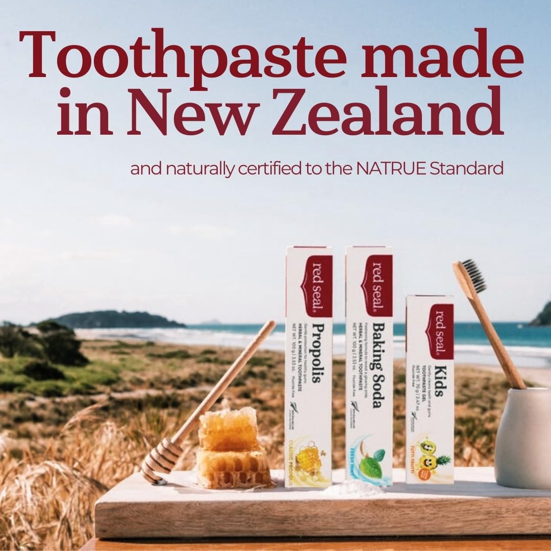 Red Seal Hydroxyapatite Toothpaste – Fluoride Free, NATRUE Natural