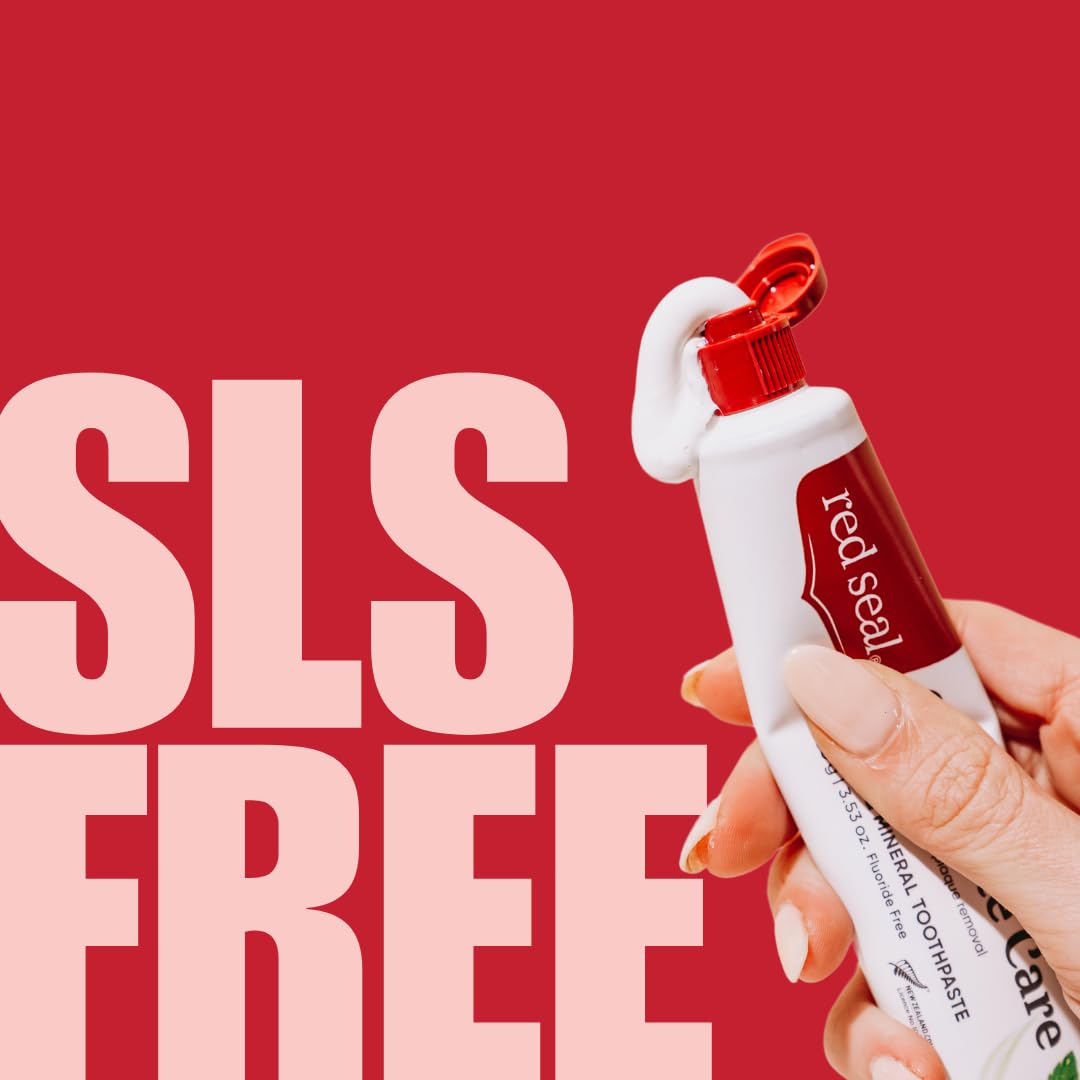 Red Seal Fluoride Free Toothpaste – Baking Soda, Vegan & Cruelty-Free