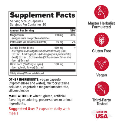 Redd Remedies 120/80 Care – Heart Health & Natural Blood Pressure Support, 60 Vegan Capsules