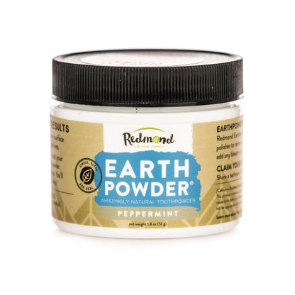 Redmond Earthpowder – All Natural Tooth & Gum Powder with Bentonite Clay & Peppermint