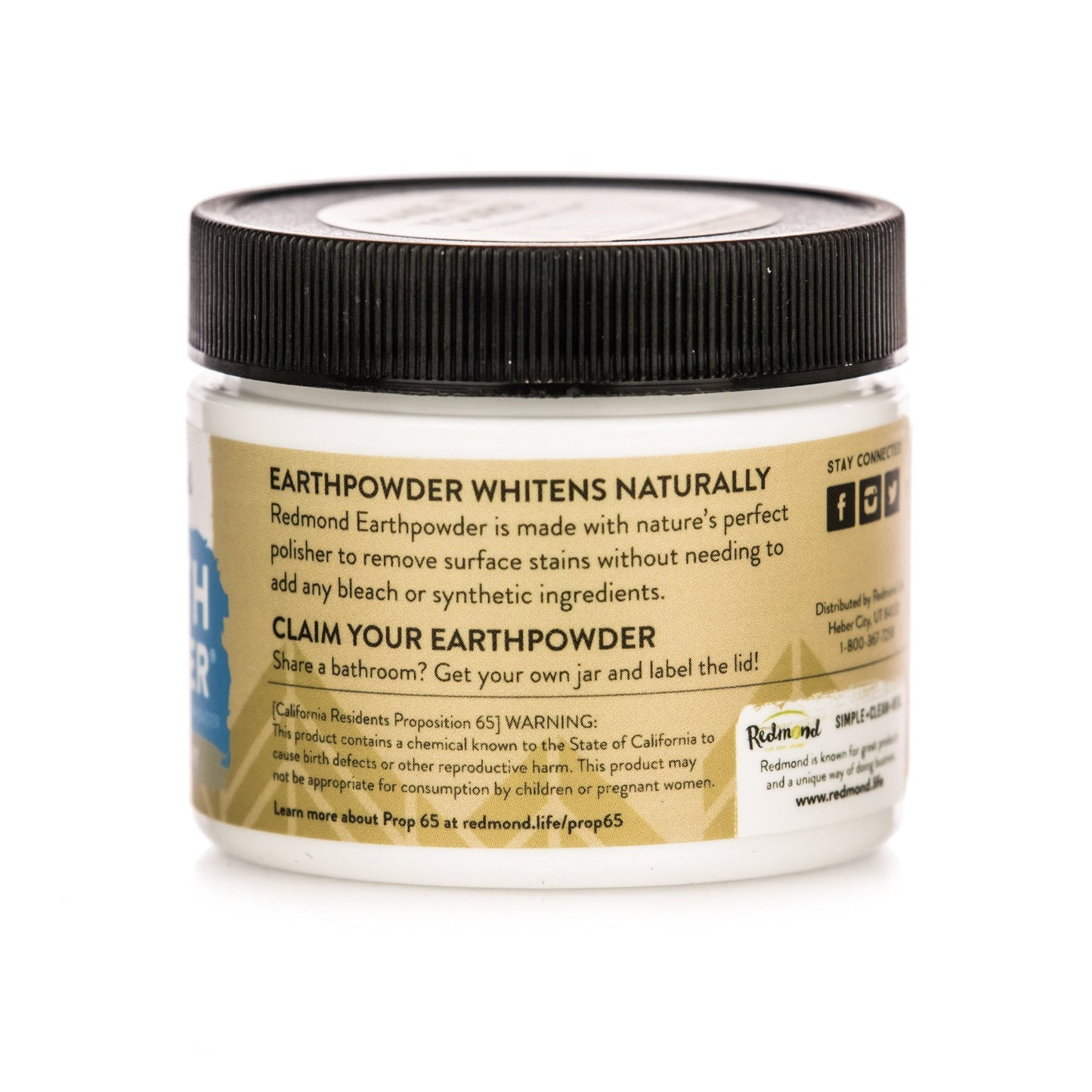 Redmond Earthpowder – All Natural Tooth & Gum Powder with Bentonite Clay & Peppermint