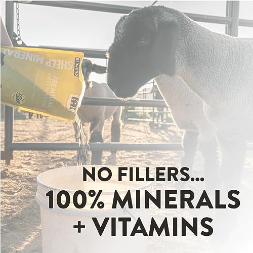 Redmond All Natural Sheep Mineral Supplement - Essential Trace Minerals for Health & Growth - 5 lbs