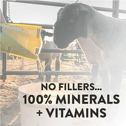 Redmond All Natural Sheep Mineral Supplement - Essential Trace Minerals for Health & Growth - 5 lbs