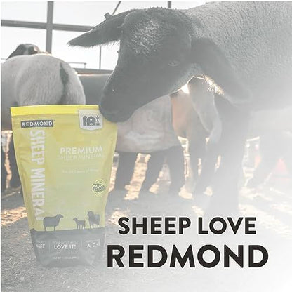 Redmond All Natural Sheep Mineral Supplement - Essential Trace Minerals for Health & Growth - 5 lbs