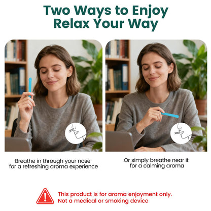 3 Pack Chewable Silicone Aroma Sticks with Essential Oils – Stress Relief & Fresh Breath (Multicolor)