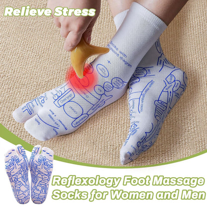 Reflexology Socks – Acupressure & Massage Tools (Large) for Fatigue Relief & Circulation