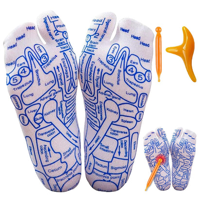 Reflexology Socks with Massage Tool – Acupressure Socks for Fatigue Relief & Circulation (Small Size)