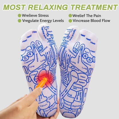 Reflexology Socks with Massage Tool – Acupressure Socks for Fatigue Relief & Circulation (Small Size)