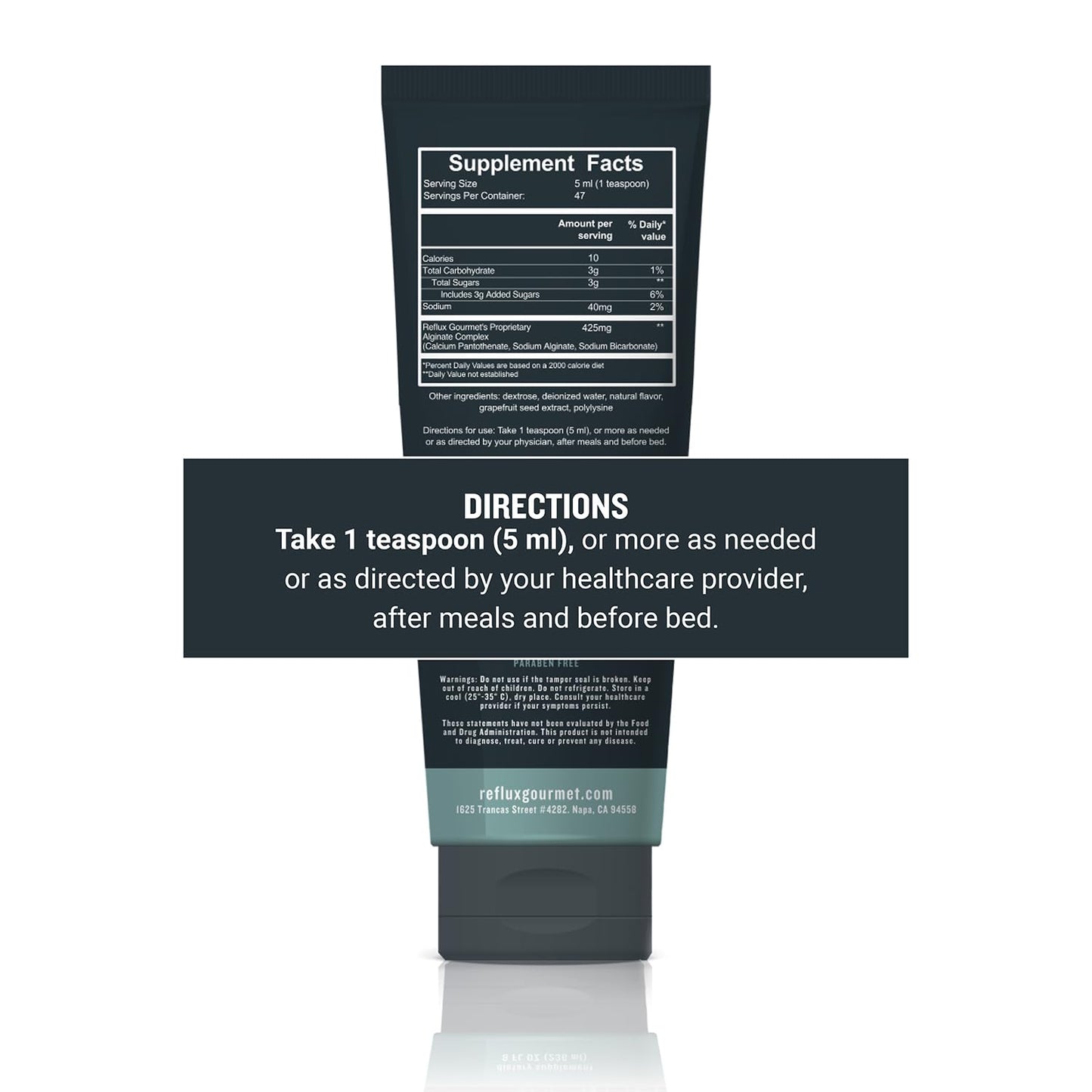 REFLUX GOURMET Mint Chocolate Rescue – All-Natural Alginate Therapy for Reflux & Heartburn Relief