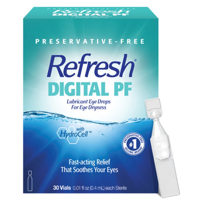 Refresh Digital PF Eye Drops — Preservative-Free Hydration for Digital Eye Strain (30 Count)