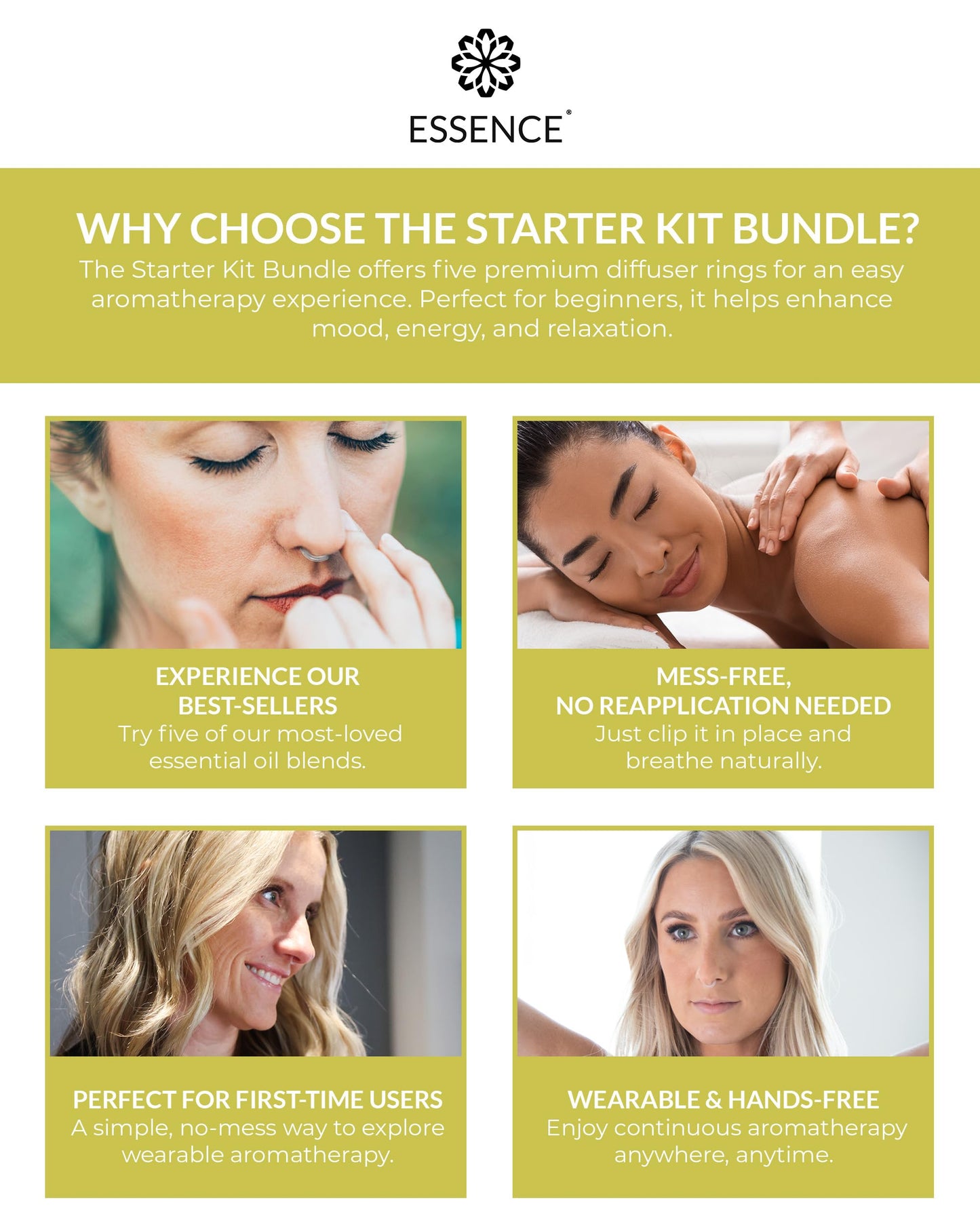 Essence Nasal Diffuser Starter Kit – Wearable Aromatherapy Inhalers