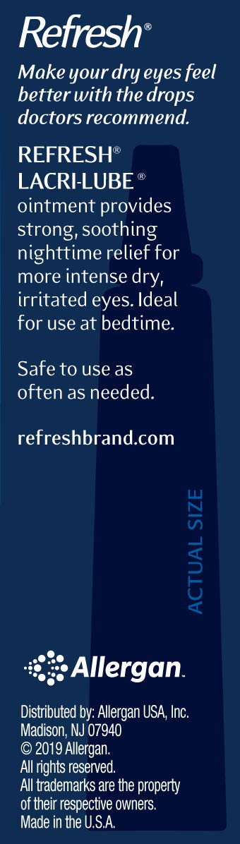 Refresh Lacri-Lube Lubricant Eye Ointment 0.12 oz – 2 Pack