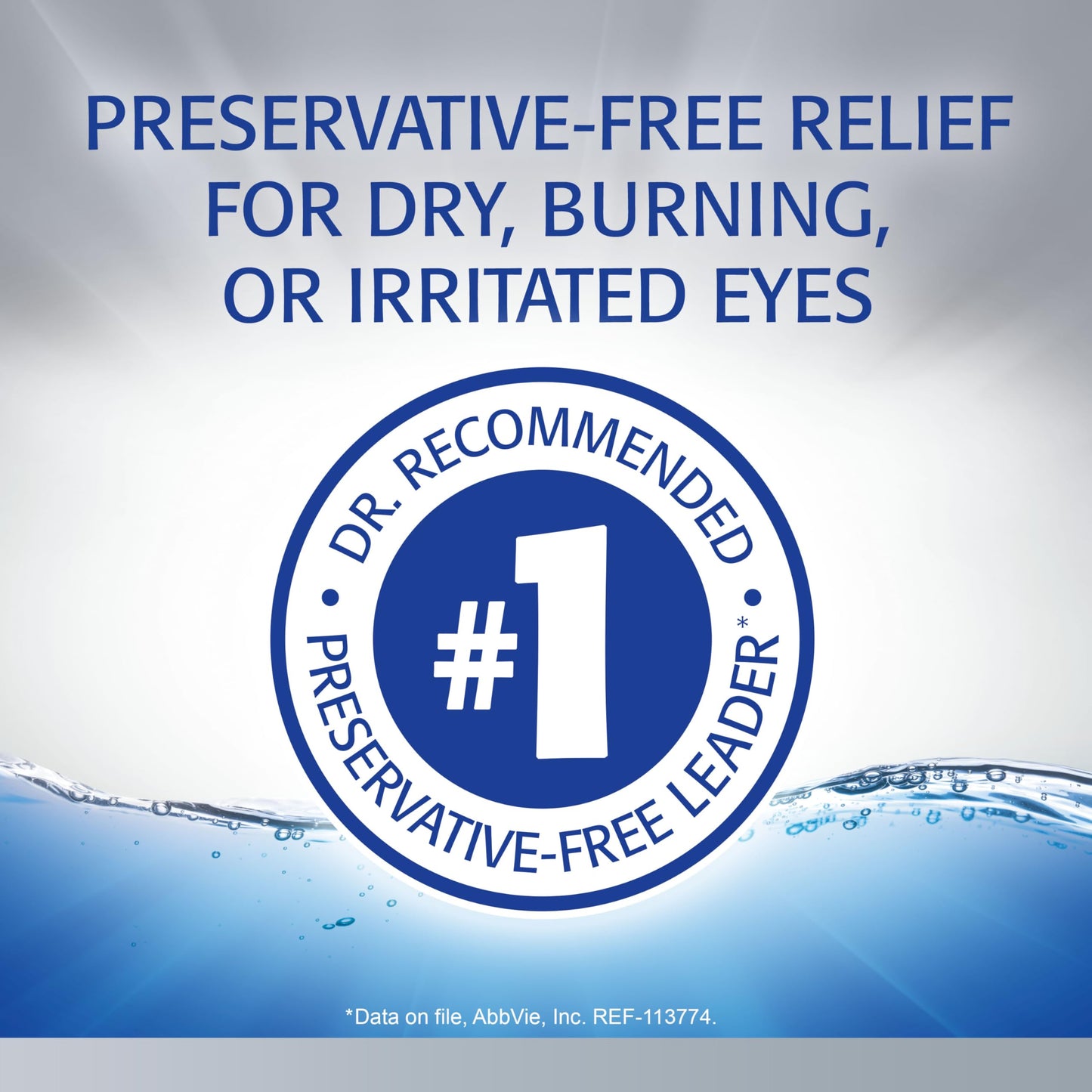 Refresh Optive Advanced Preservative-Free Lubricant Eye Drops – 30 Single-Use Vials