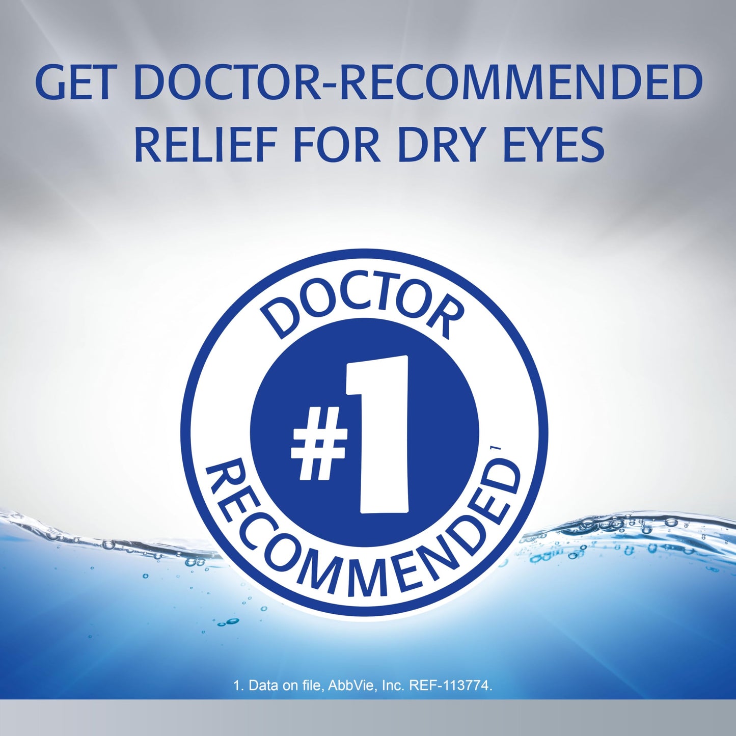 Refresh Optive Advanced Lubricant Eye Drops for Dry Eyes – 2 Count, 0.33 fl oz