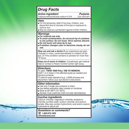 Refresh Plus Preservative-Free Eye Drops — 30 Count, Single-Use Vials